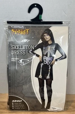 Vestido Spirit Halloween Esqueleto Mujer’s Disfraz Talla Grande 12-14 Foto 1 de 4