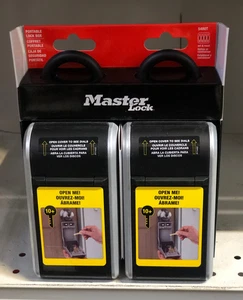 Master Lock 5480T Large Outdoor LOCK BOX with Removable Shackle (2-pack) - Picture 1 of 4