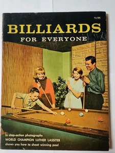 Billiards For Everyone Vintage Pool Billiards Book 1965 Luther Lassiter Used - Foto 1 di 9