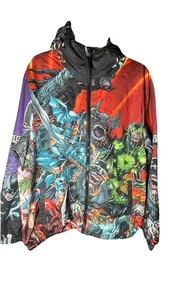 Tango Hotel Justice League Men Large Windbreaker Jacket Super Heroes DC COMICS - Picture 1 of 7