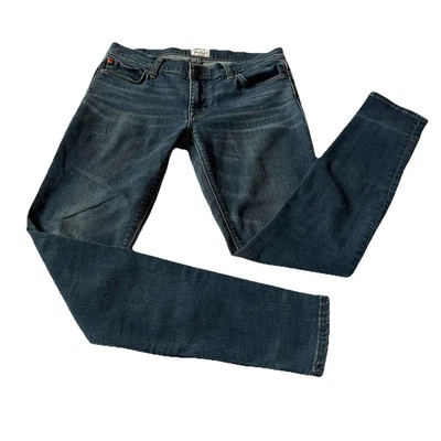 Pantalones de mezclilla para mujer HUDSON Krista tiro bajo súper ajustados elásticos azules talla 27 Foto 1 de 4