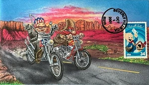  Motocicletas de montar Art Plus de David Peterman 3534A Porky Pig y Yosemite  - Imagen 1 de 2