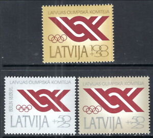 Latvia #Mi323-Mi325 MNH National Olympic Committee [B150-B152]