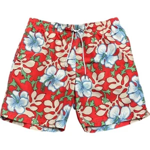 LANDS’ END Herren Tropical Badehose GR. LARGE 36-38 Taschen gefüttert Strand NEU - Bild 1 von 8
