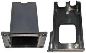 9V Battery Box, Plastic Panel Mount with 4 Screw Holes (1.23" x 1.96" x 2.21") - Picture 1 of 3
