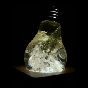 EP Light Yellow Hydrangea LED Bulb – Floral Ambient Light - Home or Office Decor - Picture 1 of 9