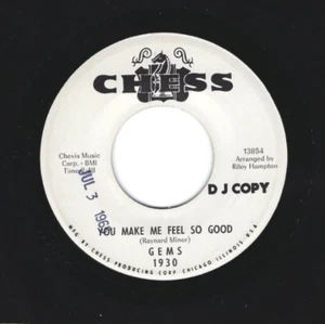 GIRLS NORTHERN  SOUL  45    The Gems  Chess  1930  *promo* - Picture 1 of 2