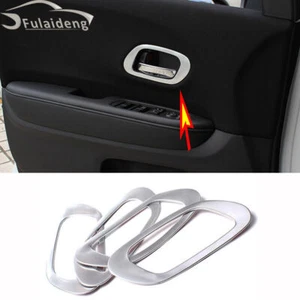 For Honda Vezel HR-V 2016-2020 Silver Inner Door Handle Bowl Frame Cover Trim 4P - Picture 1 of 7