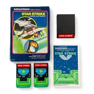 Mattel Electronics Star Strike VTG 1981 Video Game Intellivision No. 5161 - Picture 1 of 10