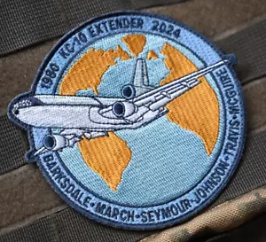 6 ARS KC-10 EXTENDER BARKSDALE-MARCH-SEYMOUR-JOHNSON-TRAVIS-MCGUIRE vêlkrö PATCH - Picture 1 of 16