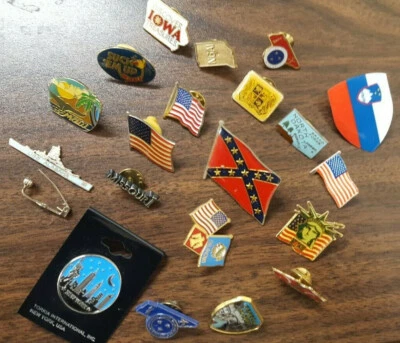 State & USA Lapel Pins - Image 1 of 3