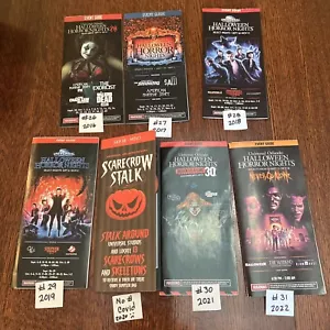 SET 7 HHN Halloween Horror Night Guides #26-31 + Covid Jahr 2016 - 22 HTF SELTEN - Bild 1 von 12