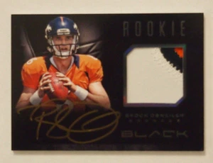Brock Osweiler 2012 Prime Black ROOKIE JERSEY 3 clr PATCH AUTO /349 BRONCOS RC - Picture 1 of 2