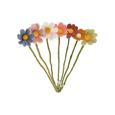 Filzblumen Anemonen Margeriten Filz handgemacht Nepal Fair trade En Gry & Sif - Bild 1 von 4