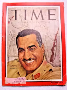TIME MAGAZINE August 27 1956 Nassr Eisenhower Stevenson ads - Picture 1 of 6
