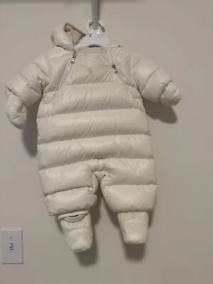 Ralph Lauren White Baby Down Snowsuit  - Image 1 of 3