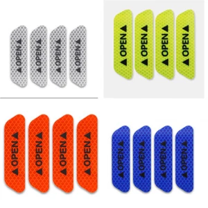 4x Auto Tür Open Tip Reflektierende Warnung Aufkleber Diamant Grade Door Sticker - Bild 1 von 11