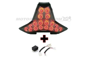 Fits 2024-2025 Kawasaki Ninja ZX-6R SEQUENTIAL Turn Signal LED Tail Light SMOKED - Picture 1 of 1