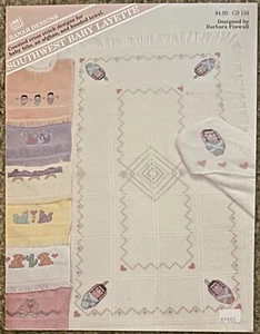 From Banar Designs "Southwest Baby Layette" in Cross Stitch -1982 Booklet- - Picture 1 of 2