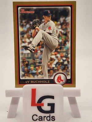 2010 Bowman - Gold #126 Clay Buchholz - Image 1 of 2