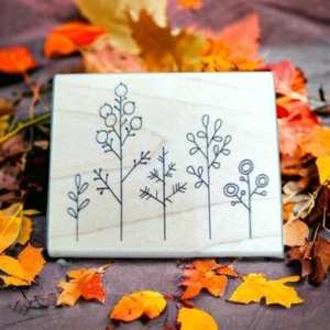 2007 Row of Winter Trees Stampendous V129 - Picture 1 of 3