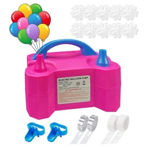Balloon Pump Balloon Pump Electric Portable Dual Nozzle Electric Blower Air Pump - Picture 1 of 7