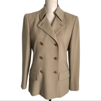 Chaqueta Blazer Mondi Tostada Sarga Doble Pecho Vintage Años 80 Talla 36 Foto 1 de 4