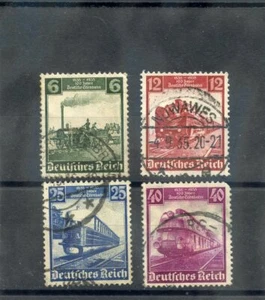 DEUTSCHLAND SC 459-62 (MI 580-3) F-VF GEBRAUCHT 1935 LOKOMOTIVE SET 15 $ - Bild 1 von 1