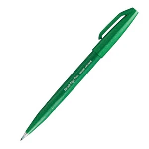 Pennarello Brush Sign Pen - Verde - Pentel - Foto 1 di 1