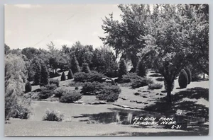 RPPC McNish Park Fairbury NE vista panorámica UNP 1930-1950 - Imagen 1 de 2