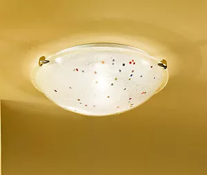 Plafoniera in vetro con murrine colorate d.30cm 1 luce DP317 - Imagen 1 de 2