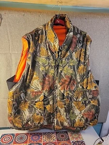 Chaleco de Caza Reversible XL Camuflaje Y Cazador Naranja Hombres Mujeres Seguridad - Imagen 1 de 11