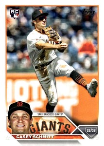 Casey Schmitt RC 2023 Topps Update Series #US133 ROOKIE MLB Giants ID:82427