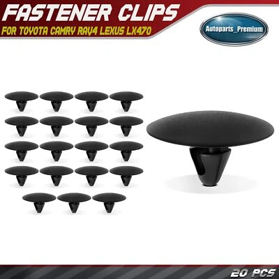 20 piezas clips de retención de aislamiento de capó de nailon de 8 mm para Toyota Camry RAV4 Lexus LX470 Foto 1 de 4