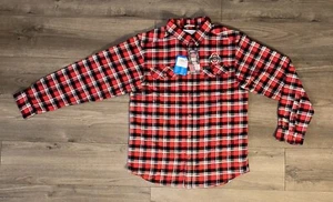 Columbia Ohio State Tartan kariertes langärmliges geknöpftes Hemd Herren Medium neu mit Etikett - Bild 1 von 16