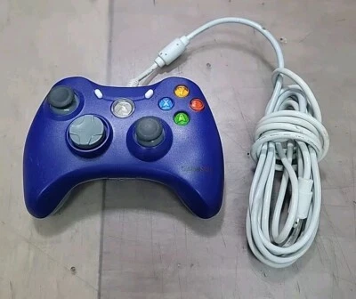 GameStop Wired Xbox 360 Controller Purple (For Parts/Broken) - Image 1 of 4