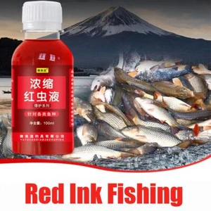 100ml Strong Fish Attractant Concentrated Red Worm Liquid Fish Bait HOT -US - Picture 1 of 9