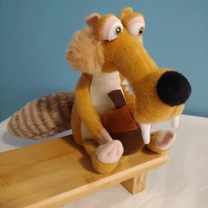 Ice Age Scrat the Squirrel Holding Nut 7" Soft Plush Toy Continental Drift 2012 - Picture 1 of 9
