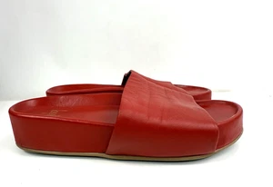 BEEK rote Leder Albatros Plateau Pantoletten Sandalen Größe 8-Shopbop 310 $ - Bild 1 von 5
