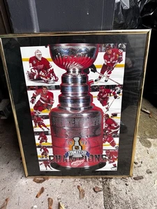 1997 Detroit Red Wings NHL Champions Collage Poster Gerahmt P0 - Bild 1 von 7
