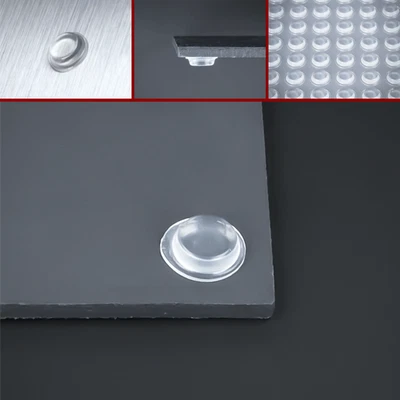 2-200 x Wandpuffer 12,7x3,5mm Elastikpuffer Bumpon WC-Deckel Gummi selbstklebend - Bild 1 von 4