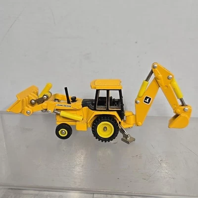 ERTL JOHN DEERE BACKHOE / FRONT END BUCKET LOADER 1/64 DIECAST - Image 1 of 4