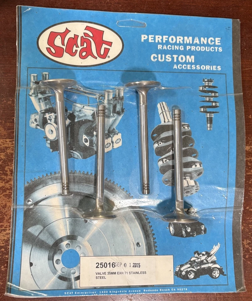 Válvula de escape SCAT 35 MM T1 acero inoxidable #25016 - ¡NUEVA EN PAQUETE! Foto 1 de 4