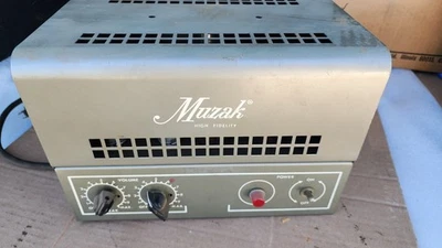 Vintage Muzak 1008A Tube Amplifier AMP 6v6gt 5y3 12ax7 MIC Untest - Image 1 of 4