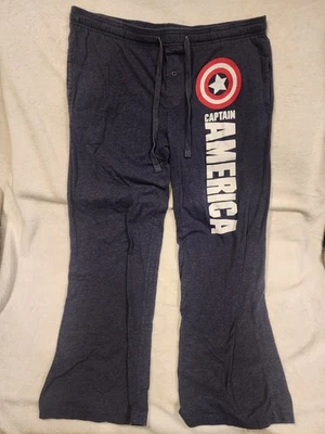 Pantalones de salón pijama azul Marvel Capitán América talla M  Foto 1 de 4