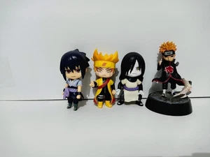 Naruto Figuren Konvolut 4 Figuren Naruto Sasuke Orochimaru und Pain nicht lizenziert - Bild 1 von 10