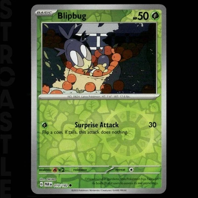 Blipbug 010/182 SV04: Paradox Rift (2023) Reverse Holo - Common - Pokémon TCG - Image 1 of 3