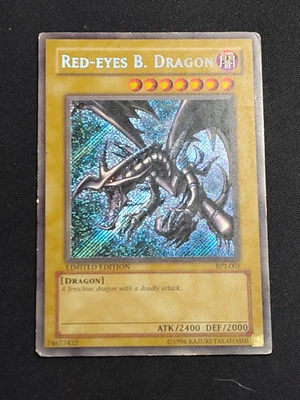 Red Eyes Black Dragon BPT-005 Secret Rare Limited Edition Yu-Gi-Oh Card HP - Image 1 of 3