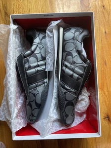 Coach Kirby Q999 Black And Gray Lace Up Women’s Sneakers Shoes Size 7.5 M - Picture 1 of 6