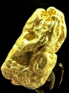 .676 GRAMS ALASKAN YUKON BC NATURAL PURE GOLD NUGGET GENUINE #AK406 - Picture 1 of 6